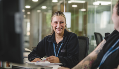 Member Of Staff Smiling