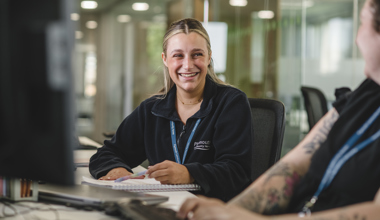 Member Of Staff Smiling