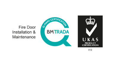 BM Trada Q Mark Logo Fire Door Installation