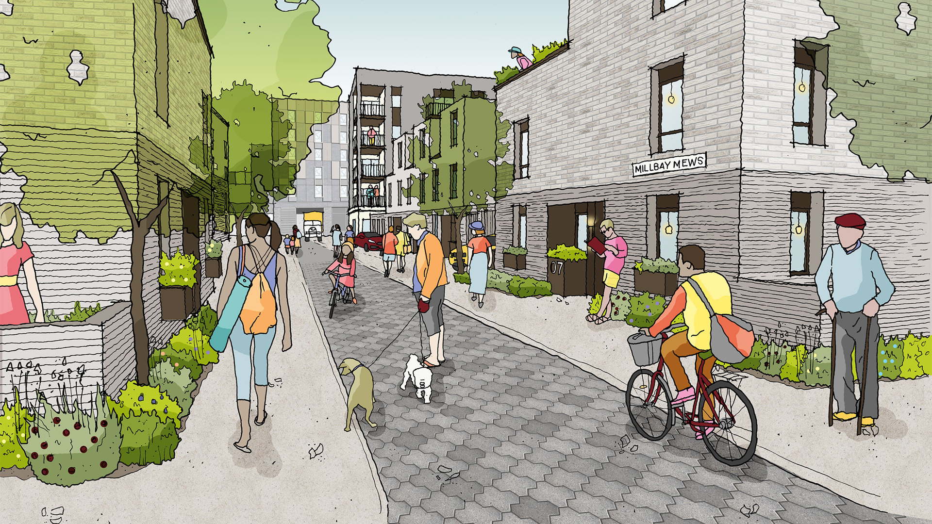 Mews Street Sketch BDP Architects & PCH