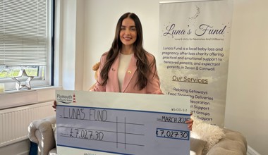 Aimee Green With Cheque