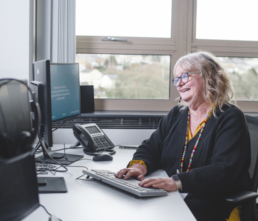 Staff Member Answering A Call