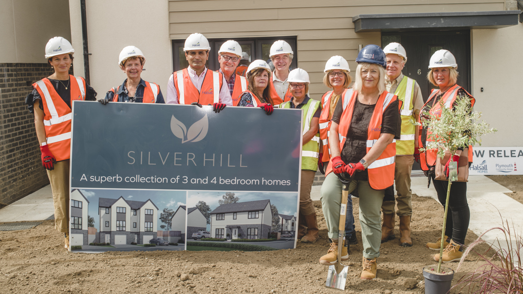 Board members at Silver Hill development